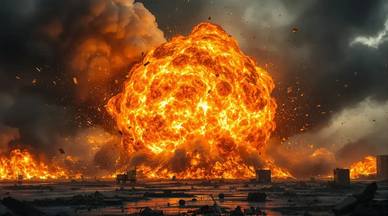 爆炸场面